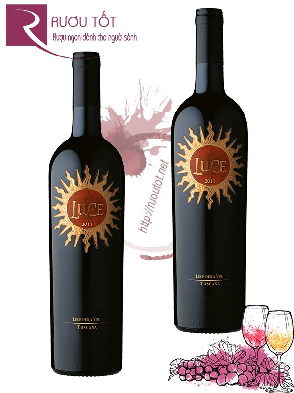 Rượu Vang Luce Della Vite Sangiovese Merlot Toscana 98 điểm