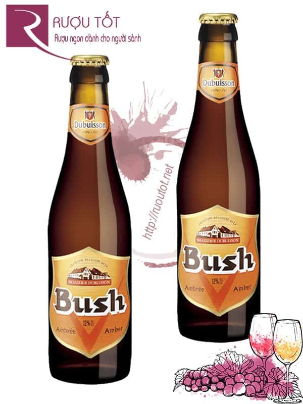 Bia Bush Amber Triple 12% -Chai 330 ml