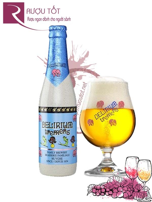 Bia Delirium Tremens 8.5% Bỉ - Chai 330 ml