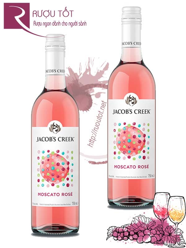 Rượu vang Jacobs Creek Moscato Rose